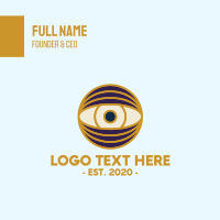 Creative Eye Globe Business Card Design