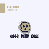 Skull Graffiti Art Business Card Design