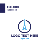 Eiffel Circle Business Card Design