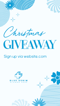 Abstract Christmas Giveaway Instagram Reel Image Preview