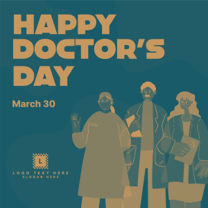 Happy Doctor's Day Instagram post Image Preview