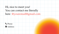 Hi Nice To Meet You Business Card Image Preview