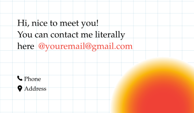 Hi Nice To Meet You Business Card Image Preview