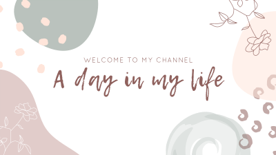 Day in My Life YouTube cover (channel art) Image Preview