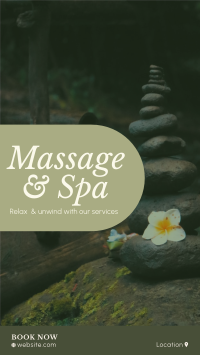 Zen Massage Services Instagram Story Design