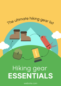Hiking Gear Essentials Flyer Design