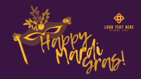 Mardi Gras Colors Facebook event cover Image Preview