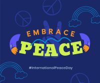 Embrace Peace Day Facebook Post Design