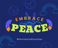 Embrace Peace Day Facebook post Image Preview