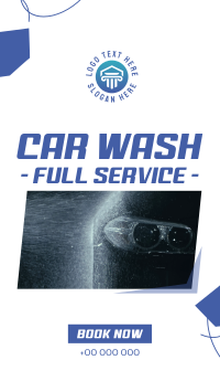 Carwash Full Service Facebook Story Design