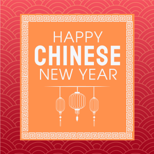 Chinese New Year Pattern Linkedin Post Image Preview