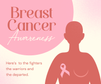 Breast Cancer Warriors Facebook Post Design