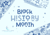 Black Culture Month Postcard Design