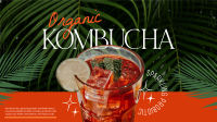 Organic Kombucha Facebook Event Cover Design