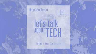 Glass Effect Tech Podcast Facebook event cover Image Preview