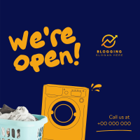 Laundry Opening Instagram Post Design