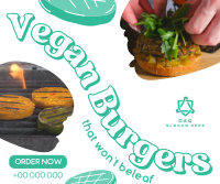Vegan Burgers Facebook Post Design