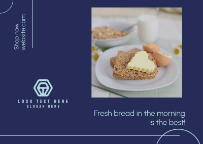 Fresh Bread Postcard Image Preview