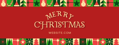 Modern Christmas Facebook cover Image Preview