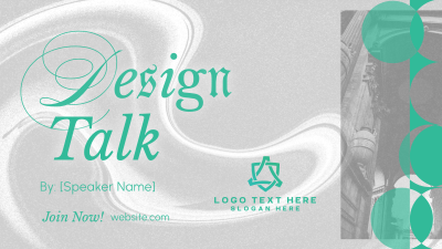 Modern Design Talk Facebook event cover Image Preview