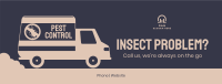 Pest Control Truck Facebook cover Image Preview