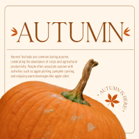 Autumn Pumpkin Instagram Post Design