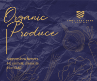 Organic Produce Facebook Post Design