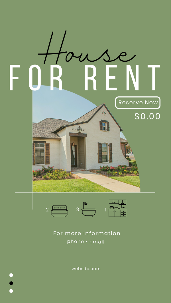 House Town Rent Facebook Story Design