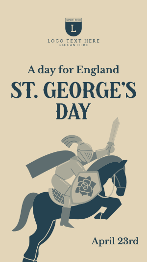 Happy St. George's Day Instagram story Image Preview