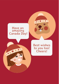 Canada Day Greetings Flyer Design