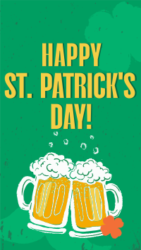 St. Patrick's Beer Greeting YouTube Short Design