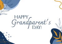 Grandparent's Day Abstract Postcard Image Preview