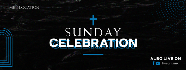 Sunday Celebration Facebook Cover Design Image Preview
