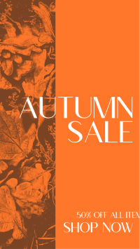 Autumn Leaves Sale Facebook Story Image Preview