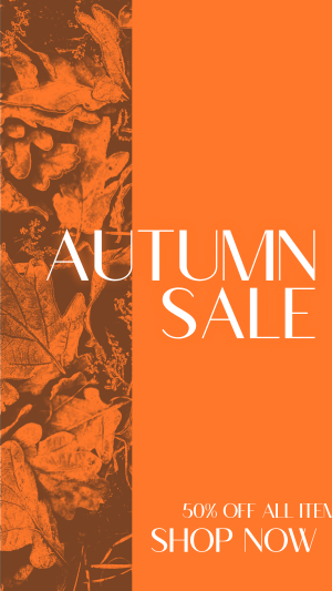 Autumn Leaves Sale Facebook story Image Preview