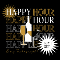 Cocktail Happy Hour T-shirt Preview