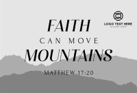 Faith Move Mountains Pinterest Cover Design