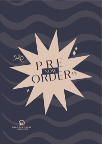 Funky Pre-Order Announcement Poster Design