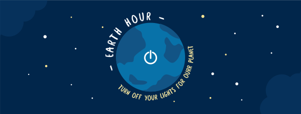 Earth Hour Switch Facebook Cover Design Image Preview
