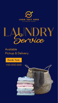 Laundry Delivery Services Facebook Story Design