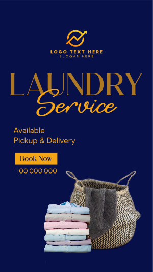 Laundry Delivery Services Facebook story Image Preview