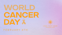 Minimalist World Cancer Day Animation Design