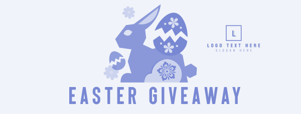 Floral Easter Bunny Giveaway Facebook Cover Design Image Preview
