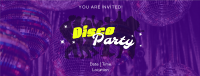 Disco Fever Party Facebook cover Image Preview