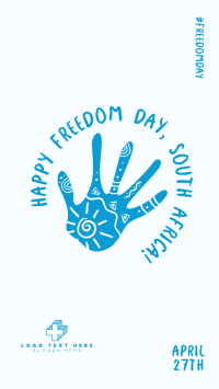 Freedom Day Hand Facebook Story Design