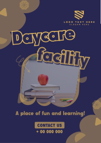 Cute Daycare Facility Flyer Design