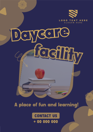 Cute Daycare Facility Flyer Image Preview