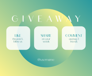 Gradient Planet Giveaway Facebook post Image Preview