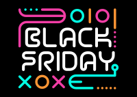 Black Friday Arcade Postcard Image Preview