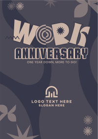 Quirky Anniversary Poster Design